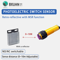 Capteur photoélectrique rétro-réfléchissant BPS-KD6M PNP NO, sortie trois fils, distance de détection 6m, DC12-24V, montage encastré