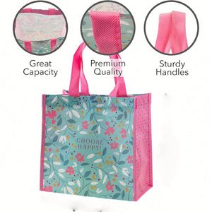 Custom RPET <b>Shopping</b> Bag Recycled Supermarket Tote Reusable Nonwoven Gift Bags With Handles - Product Image 6