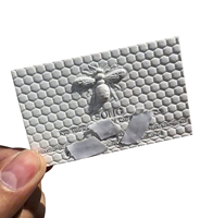 Cartes de visite de luxe en relief 3D, texture premium, gaufrage 3D, papier cartonné double face 600 g/m², impression offset, logo personnalisé