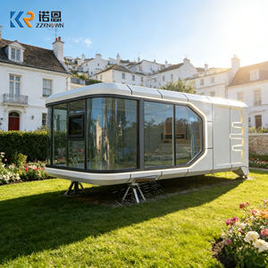 <span class=keywords><strong>Maison</strong></span> mobile écologique en acier, étanche, insonorisée, type capsule spatiale double, avec des caractéristiques de luxe et une cuisine - Product Image 1