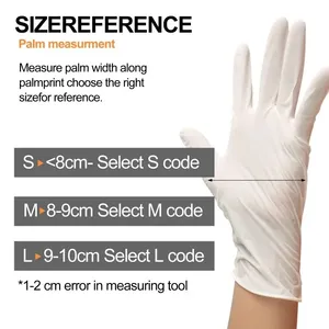 100Pcs Disposable Nitrile Gloves Latex Free for Nail Manicure Hairdressing Tattoo Preparation Nail Salon Cleaning <b>Tools</b> - Product Image 5