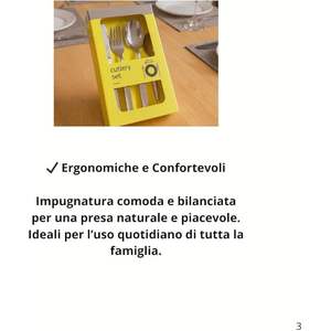 Ensemble de couverts 16 pièces en acier inoxydable, couteaux polis miroir, design élégant, résistant à la rouille, passe au lave-vaisselle, pour 4 personnes - Product Image 4