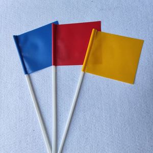Bandera Triangular de Papel Personalizada, Resistente al Agua, Portátil, para Promociones y Eventos - Product Image 4