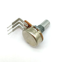 WH148 1K 10K 20K 50K 100K 500K 15mm Potentiomètre rotatif linéaire à arbre en aluminium à 3 broches