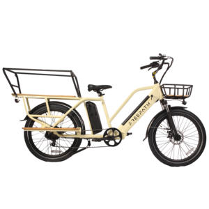 Vélo électrique <span class=keywords><strong>cargo</strong></span> à moteur arrière 48V 500W, batterie double 48V 15Ah, porte-bagages arrière pour deux sièges bébé - Product Image 3