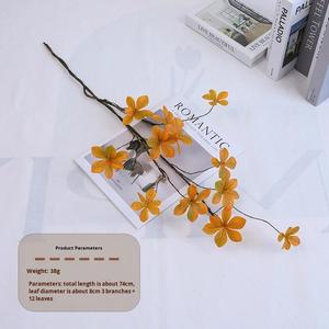 Flores Artificiales de Seda, Hojas Verdes de 88 cm, Ecológicas, Frescas y Sencillas, Decoración para el Hogar con Forma de Campana Japonesa, Suaves - Product Image 6