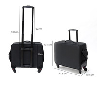 Valise de maquillage à roulettes, organiseur de cosmétiques de voyage, valise de rangement extra-large avec roulettes pour coiffeur