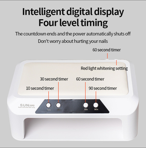 236W nguồn ánh sáng kép UV dẫn đèn móng tay với màu đỏ/Màu xanh chuyển đổi ánh sáng và có thể tháo rời cơ sở - Product Image 6