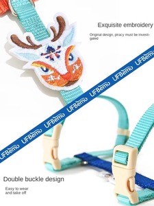 Nouveau 2024 fabricant harnais pour chat en gros harnais pour chien personnalisé collier laisse ensemble harnais pour chien de compagnie - Product Image 3