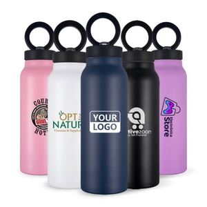 กระติกน้ำเก็บความร้อนแบบใหม่ ขนาด 24 ออนซ์ ผลิตจากโลหะ พร้อมที่ยึดโทรศัพท์ ทำจากสแตนเลสสตีล ใช้กับแม่เหล็กได้ - Product Image 6