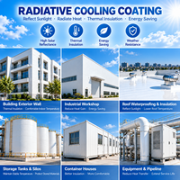 Revêtement de refroidissement par rayonnement à haute réflectivité solaire, peinture liquide isolante thermique en aérogel pour bâtiments