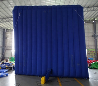 Barrière acoustique gonflable portable, clôture insonorisante pour le contrôle du bruit sur les chantiers de construction, barrière acoustique gonflable