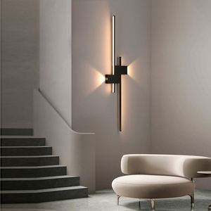 Luz LED de pared minimalista de aluminio blanco y negro de 6W de potencia, Control táctil para el hogar, sala de estar, dormitorio, Control remoto - Product Image 4