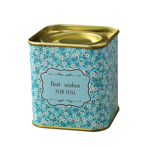 Recipiente para té Mystic Arts, caja de almacenamiento cuadrada de hojalata a prueba de humedad para el hogar, oficina, embalaje decorativo - Product Image 3