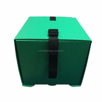 5mm D'épaisseur Noir PP Matériaux Corflute Moto Queue Boîtes Ondulé En Plastique Alimentaire Pizza Livraison Top Box pour Scooters