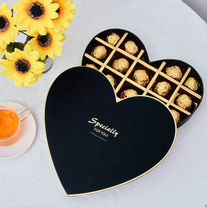 OEM ODM Custom logo Heart Shaped <strong>Chocolate</strong> Packaging Divider <strong>Fancy</strong> Candy Packaging Box for <strong>Chocolate</strong> - Product Image 3
