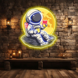 Lampe <span class=keywords><strong>de</strong></span> nuit LED néon personnalisée MACCAN en acrylique, électronique, sur le thème <span class=keywords><strong>de</strong></span> l'astronaute, étanche, couleur RVB, garantie <span class=keywords><strong>de</strong></span> 2 ans, chambres à coucher, salles <span class=keywords><strong>de</strong></span> <span class=keywords><strong>jeux</strong></span> - Product Image 2