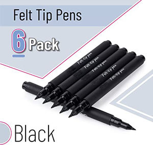 Ensemble de stylos marqueurs à pointe feutre personnalisés créatifs, 24, 36, 48, 54 couleurs, à base d'eau, stylo marqueur en plastique noir - Product Image 3