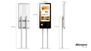 Retail/ Wholesale 32 Inch Self Service <strong>Kiosk</strong> <strong>Android</strong>/Windows All in One Touch Screen Payment Checkout Machine POS System - Product Image 4