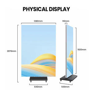 Drievoudig Indoor Hd Digitale Led Poster P2 P2.5 Elektronische Reclame Led Scherm Wifi Gecontroleerde Vloer Staande Led <span class=keywords><strong>Display</strong></span> - Product Image 3