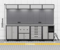 Gabinete de Herramientas Modular de Acero Resistente, Personalizable, OEM, Moderno, Combinado, con 12 Cajones, Capacidad de Carga de 1000 kg, Resistente a la Oxidación
