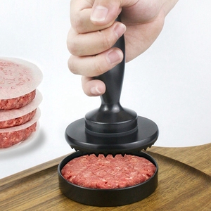 Marteau à viande et presse à hamburger en métal à double fonction, parfaits pour les steaks et les hamburgers - Product Image 6