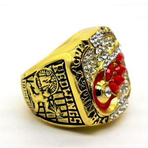 แหวนแชมป์ดีทรอยต์เรดวิงส์ปี 2002 สำหรับผู้ชาย ชุบทองคำขาว ทำจากโลหะผสม ของที่ระลึก ของสะสม ของขวัญวันเกิด - Product Image 2