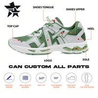 Chaussures de sport pour hommes OEM Air, respirantes, légères, à lacets, avec logo personnalisé, empeigne en mesh, doublure en mesh, chaussures de jogging