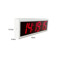 Reloj NTP sincronizado, 4 "X 6 dígitos rojos, Ethernet a través de alimentación, reinicio automático de DST