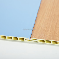 Panel Plafon PVC Tahan Air dan Api, Struktur Berongga, Ringan, untuk Dekorasi Interior Rumah Modern