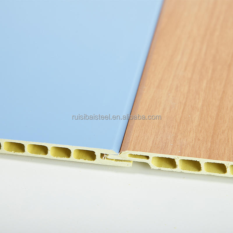 Waterproof Fireproof PVC Ceiling Board Wall Panels Hollow Structure ...