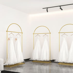 <span class=keywords><strong>Tienda</strong></span> de boutique nupcial, bastidores de ropa bonitos de alta resistencia y soporte de ropa, estante de exhibición de vestido de boda para colgar ropa - Product Image 3