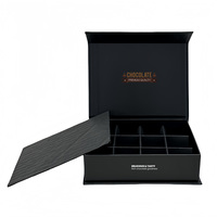 Vente en gros de boîtes d'emballage pour bonbons chocolat forme de livre boîte cadeau chocolat magnétique rigide boîtes auto-dressantes de luxe avec logo personnalisé