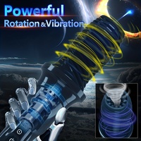 Masturbateur masculin portable étanche à vibrations puissantes et rotation automatique, type Aircraft Cup, pour hommes, jouet sexuel