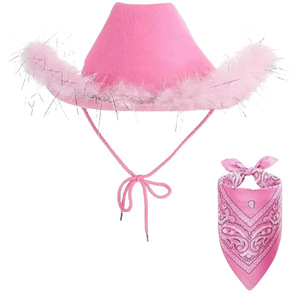 Conjunto de Sombrero de Mezclilla Rosa para Niño, para el Día de San Valentín, Año Nuevo Chino, Serie Rosa - Product Image 3