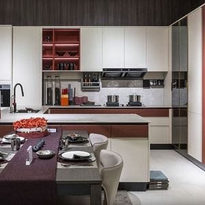 Gabinetes de Cocina Completos de Madera Maciza de Estilo Europeo Moderno con Diseños Personalizados y Función Multiusos - Product Image 2