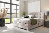 Chinesischer Hersteller Großhandel Luxuriöses Elektrisch Verstellbares Boxspringbett Umweltfreundlich Gepolstert Komfortabel Gesteppt