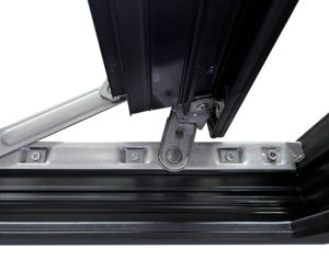 <span class=keywords><strong>Fenêtre</strong></span> moderne française en alliage d'aluminium, à battant, avec moustiquaire pliante, à rupture de pont thermique, triple vitrage en verre trempé - Product Image 4