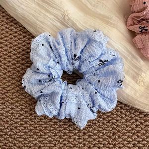 Serre-tête coréen en dentelle unie avec nœud de 14 cm pour femme, idéal pour mariage et Saint-Valentin - Product Image 4