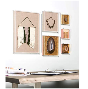 고광택 벽걸이 디스플레이 프레임 아크릴 섀도우 박스 (뚜껑 포함, 3D 아트 사진 그림용) - Product Image 3