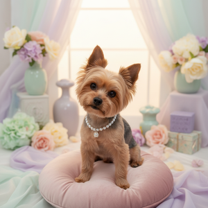 Accesorios para Perros y Gatos, Joyería para Mascotas, Collar Personalizado con Perlas para Perros y Gatos, Collar con Perla en una Concha, Perlas Blancas o Color Marfil - Product Image 5