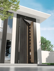 Puerta Pivotante <span class=keywords><strong>de</strong></span> Gran Tamaño con Eje Desplazado, 7m/8m/9m <span class=keywords><strong>de</strong></span> Altura, Puerta <span class=keywords><strong>de</strong></span> Aluminio Fundido, Puerta <span class=keywords><strong>de</strong></span> Entrada <span class=keywords><strong>de</strong></span> Lujo <span class=keywords><strong>de</strong></span> Alta Gama para Edificios Comerciales - Product Image 4