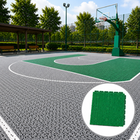 Tapis de sol double couche à bords arrondis RD220 pour terrains de badminton et de tennis, antidérapant, amortissant, facile à nettoyer