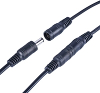 Connecteur de prise de câble d'alimentation cc 2.1mm x 5.5mm cordon avec fil à souder pour caméra CCTV DVR bande LED 12V adaptateur routeur