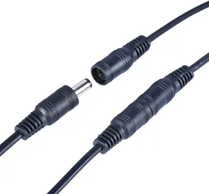 DC güç kablosu fiş konnektörü 2.1mm x 5.5mm kablosu ile lehim teli güvenlik kamerası DVR LED şerit 12V adaptör yönlendirici