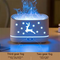 Diffuseur d'arômes à flamme simulée, humidificateur USB pour chambre à coucher, purificateur d'air, machine d'aromathérapie, cadeaux de Noël électriques pour la maison et le dortoir