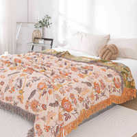 Vente chaude fleur mélodie pur coton gaze été cool couette gland serviette couette