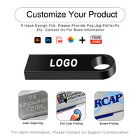 Regalos Personalizados con Logotipo, Memoria USB Metálica de 128 GB, Unidad Flash USB, Memoria USB
