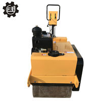 Compacteur de terre haute Performance, rouleau compresseur à main 20KN avec tambours vibrants de 700mm