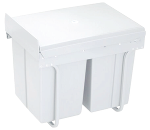 Sliding Plastic Storage Box Trash Can Pull Out Built in <strong>Double</strong> Waste <strong>Bins</strong> <strong>for</strong> <strong>Kitchen</strong> Restaurant - Product Image 2